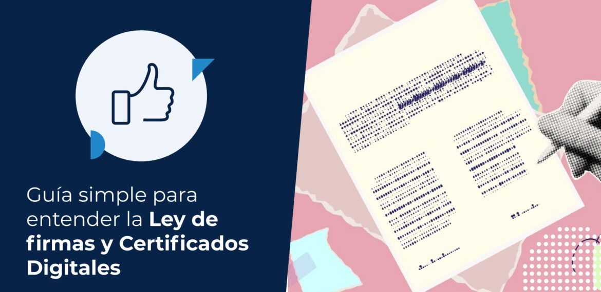 Imagen que conceptualiza la ley de firmas y certificados digitales.