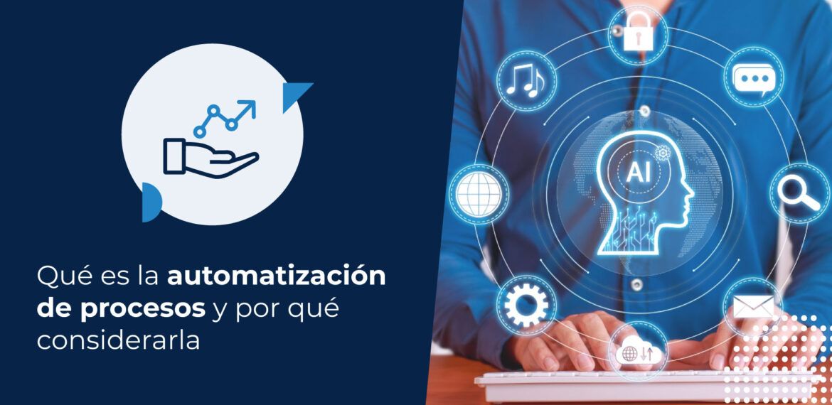 Representación visual de la automatización de procesos con inteligencia artificial en el entorno empresarial