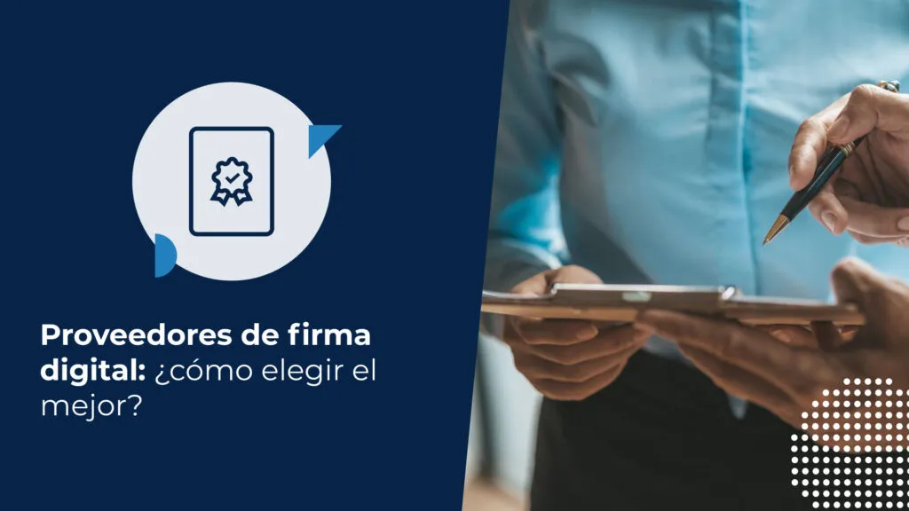 Dos personas de negocios revisando documentos en una tablet. Una mano señala el papel con un lápiz. Representa un proceso de negocio o la revisión de contratos, potencialmente relacionado con los servicios de proveedores de firma digital.