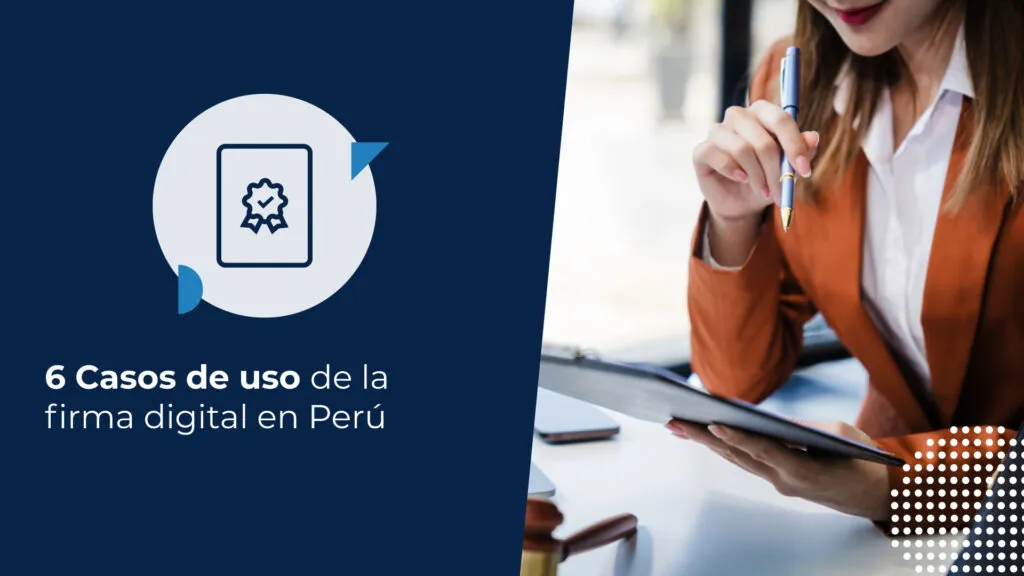 Abogada revisando un documento electrónico en su escritorio. Representa la gestión de firma digital en notaría.