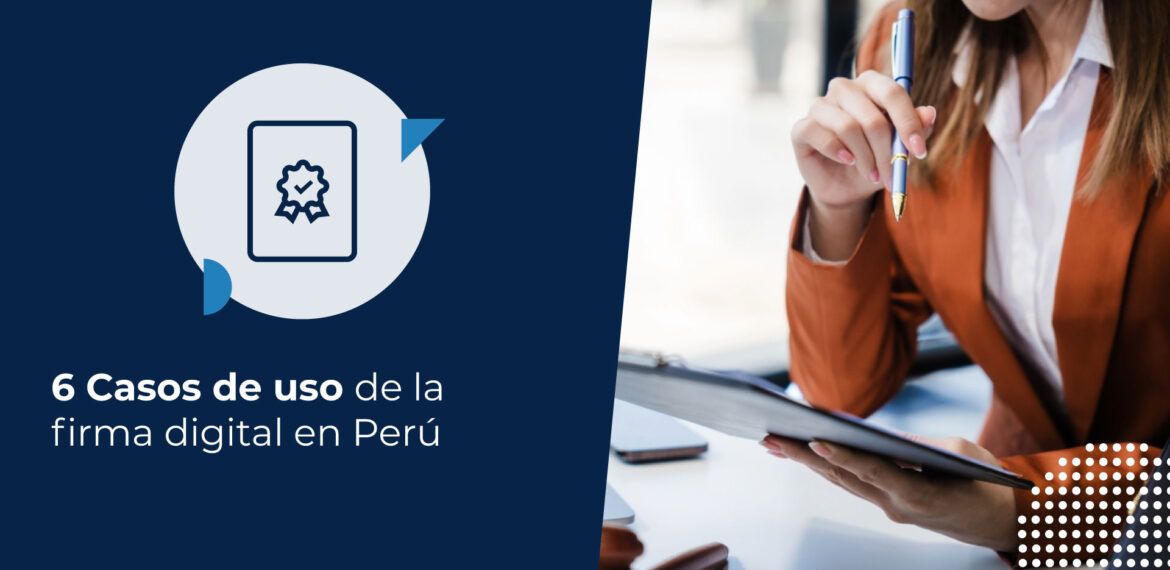 Abogada revisando un documento electrónico en su escritorio. Representa la gestión de firma digital en notaría.