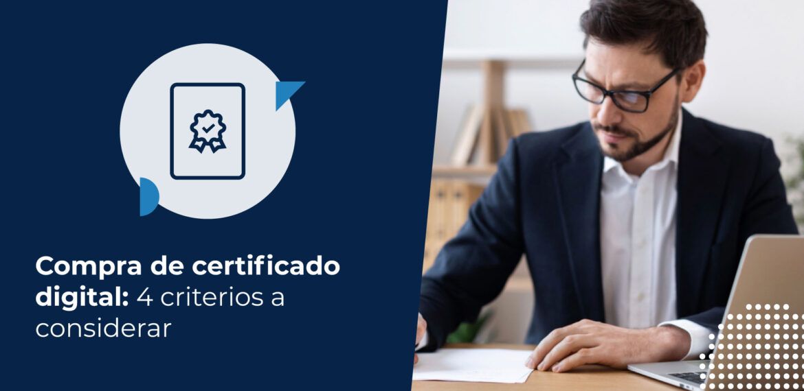Profesional analizando documentación antes de la compra de un certificado digital para facturación electrónica y firma digital en Perú.